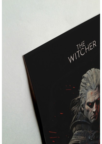 The Witcher - Çerçevesiz Özgün Tasarım Tablo Poster Duvar Tablosu