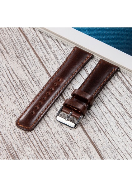Hakiki Deri Saat Kordonu 20mm 22mm 24mm Fossil Diesel Lacoste Casio Armani Tissot Nacar Polo Tissot Daniel Klein Klasik Saat Kordonu Deri Kayış Kahve indirimleri