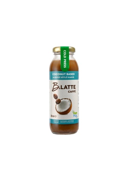 B.latte Hindistan Cevizi Sütlü Soğuk Kahve (250 Ml) Veganmilk