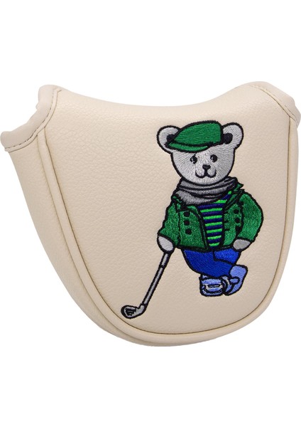 Golf Mallet Putter Head Cover Dayanıklı Koruma Kulübü Headcover Bej (Yurt Dışından)