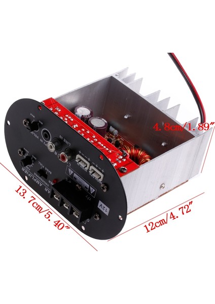 Araba Amplifikatör Kurulu 12 V Yüksek Güçlü Subwoofer Amplifikatör 120 W Tam Ton Saf Bas Araba Subwoofer Çekirdek 8-12 Inç (Yurt Dışından)