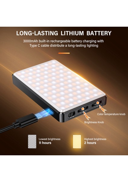 Cep Telefonu Dolgu Işığı 120 LED 2500-9000K Renk Sıcaklığı Düz Işık Kamera Fotoğraf Video Canlı Akış Cep Işığı (Yurt Dışından) modelleri