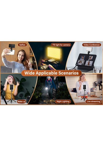 Cep Telefonu Dolgu Işığı 120 LED 2500-9000K Renk Sıcaklığı Düz Işık Kamera Fotoğraf Video Canlı Akış Cep Işığı (Yurt Dışından) indirimleri