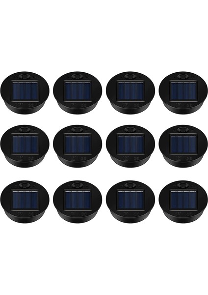 12 Paket Yedek Güneş Işığı Parçaları Güneş Işığı Yedek Üstleri Su Geçirmez LED Güneş Paneli Fener Kapak Işığı Açık (Yurt Dışından) fiyatları