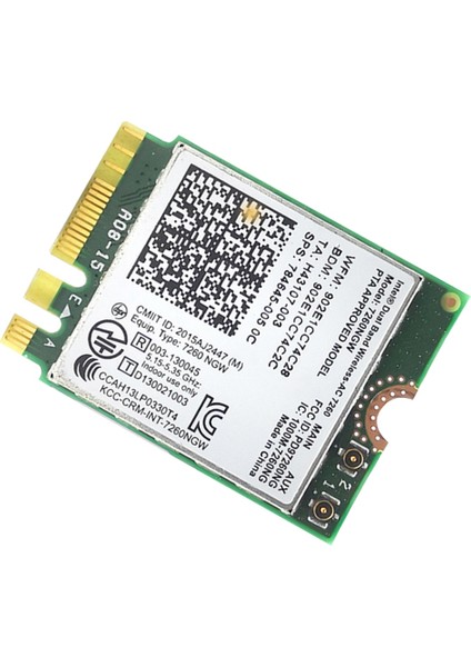 7260AC Kablosuz Ağ Kartı 7260NGW 1200M Çift Bantlı Gigabit Ağ Kartı Bluetooth 4.0 Ngff M2 Dahili Ağ Kartı (Yurt Dışından) fırsatları