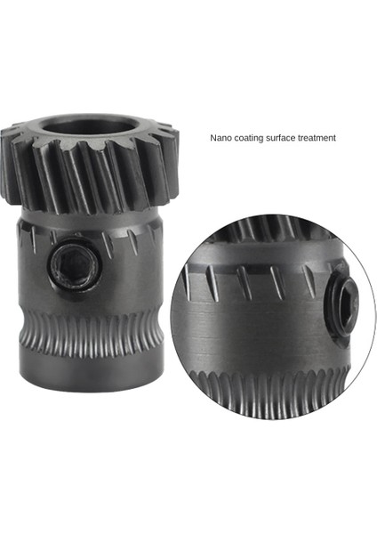 Helisel Dişli Yüksek Mukavemetli Kalıp Çelik Malzeme Dişliler Sherpa Mini V1 V2 Çift Dişli Ekstruderler 3D Yazıcı Parçaları (Yurt Dışından)