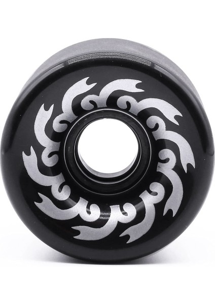 Adet Kaykay Tekerlekleri 70MM 82A PU,70X51MM, Longboard ve Cruiser Için Profesyonel Buzlu Tekerlekler, Siyah (Yurt Dışından)