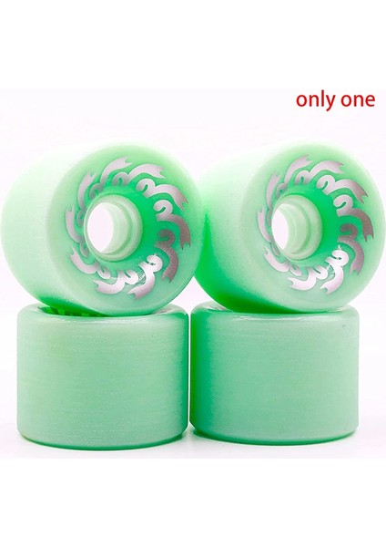 Adet Kaykay Tekerlekleri 70MM 82A PU,70X51MM, Longboard ve Cruiser Için Profesyonel Buzlu Tekerlekler, Siyah (Yurt Dışından)