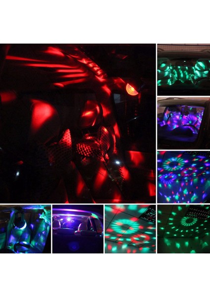 Disko Parti Işığı Çakarlı Lamba USB Fişi Araba Işık Araba Için Uygun Aile Dans Doğum Günü Dj Bar Karaoke (Yurt Dışından)