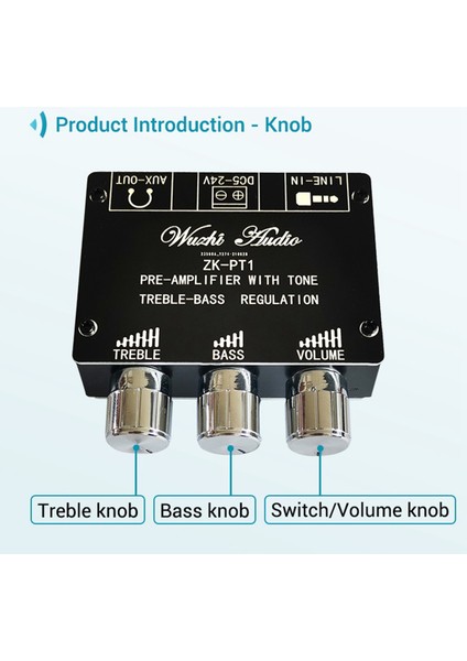 Bluetooth 5.0 Dekoder Kartı Çift Kanallı Stereo Düşük Gürültü Yüksek ve Düşük Tonlu Ön Modül Amplifikatör Kartı -Pt1 (Yurt Dışından)