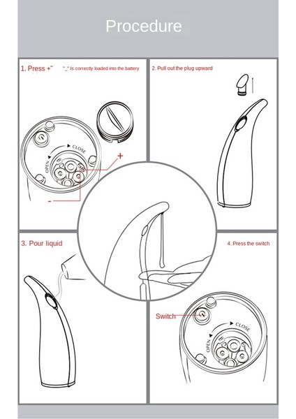 350 ml Otomatik Sabunluk Kızılötesi El-Ücretsiz Fotoselli El Dağıtıcı Sabun Banyo Mutfak Lavabo Tezgah C (Yurt Dışından)