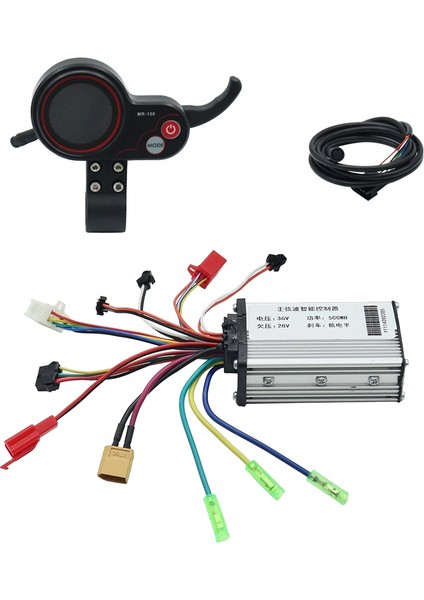 Elektrikli Scooter Aksesuarları Için 36V 500W Denetleyici + MR-100 LCD Ekran Gösterge Paneli Ölçer (Yurt Dışından)