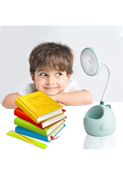 Masa Lambası, USB Şarj Bağlantı Noktası ve Kalem Tutucu ile Dinozor Sevimli Masa Lambaları, Okuma Lambası Için Başucu Gece Lambası, Yeşil (Yurt Dışından) fiyatları