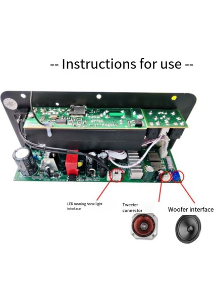 Bluetooth Amplifikatör Kurulu Hifi Bas Amplifikatör Subwoofer Ses Karaoke Amplifikatör Kurulu Hoparlör Anakart (Ab Tak) (Yurt Dışından)