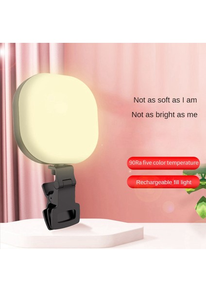 F-610B Mini Cep Dolgu Işığı 3000-7200K LED Canlı Selfie Işığı Telefon Bilgisayar Dolgu Işığı Video Konferans Dolgu Işığı (Yurt Dışından) indirimleri