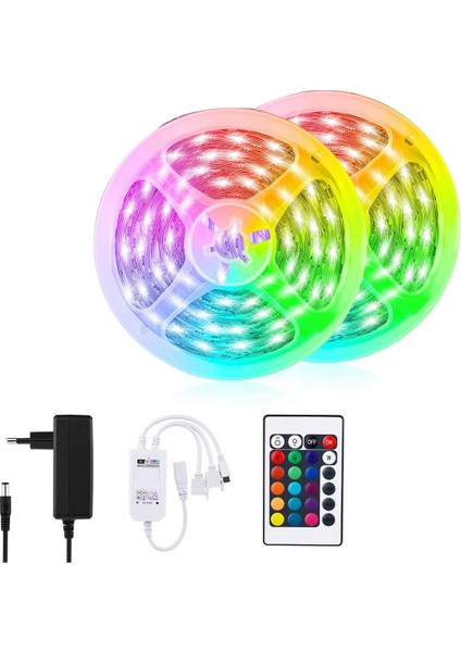 20M 360 LED Şerit, Akıllı LED Peri Işıkları, Bluetooth Uygulama Kontrolü, Renk Değiştirme, Müzik Sync LED Şeritler, Ab Tak (Yurt Dışından)