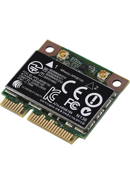 AR9285 AR5B195 150M+BT3.0 Yarım Mini Pcı-E Kablosuz Kart: 430 431 435 436 4530S Için 593127-001 592775-001 (Yurt Dışından) indirimleri