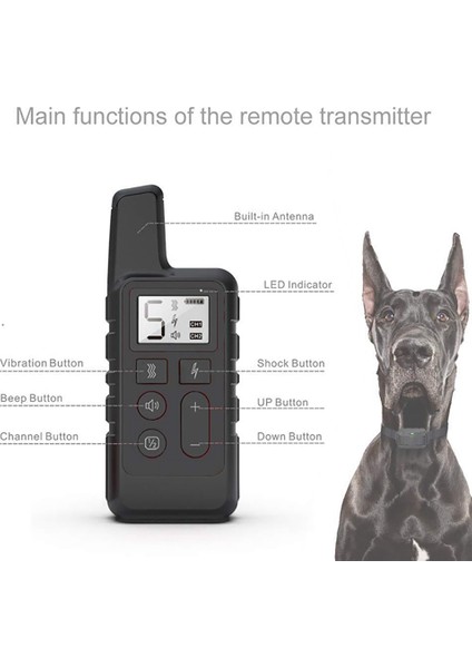 Küçük Büyük Köpek Eğitimleri Için Elektrikli Köpek Eğitim Tasmaları Uzaktan Kumanda 500 Metre Evcil Hayvan Ürünleri (Turuncu) (Yurt Dışından)