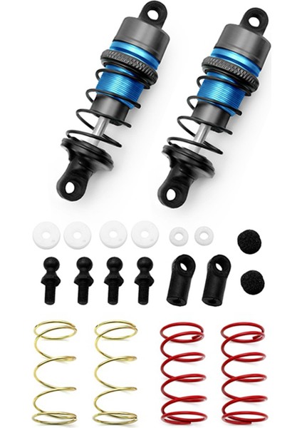 1/10 1 Çift Metal Hidrolik Amortisörler Rc Uzaktan Kumanda Araba Düz Yarış Drift Araba (63MM) Kurşun Renk (Yurt Dışından) fırsatları