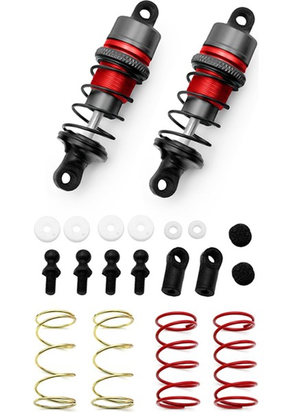 1/10 1 Çift Metal Hidrolik Amortisörler Rc Uzaktan Kumanda Araba Düz Yarış Drift Araba (63MM) Kurşun Renk (Yurt Dışından) indirimleri