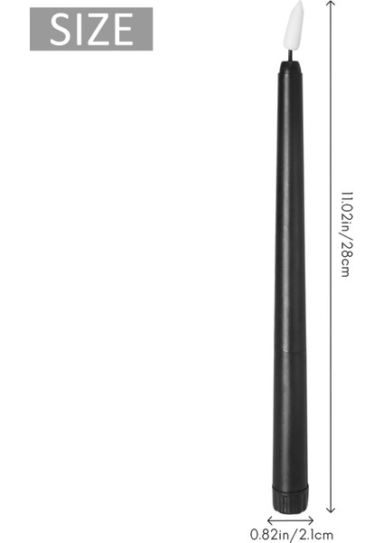 6'lı Paket Siyah LED Doğum Günü Mumu, Sarı Alevsiz Titreşen Kumandalı LED Cadılar Bayramı Mumları (Yurt Dışından) fırsatları