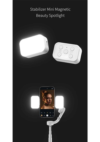 GBL01 Om5 / Smooth4/5 / Vimble 3 El Gimbal Sabitleyici Için Manyetik Mini Dolgu Işığı Aksesuarları (Yurt Dışından)