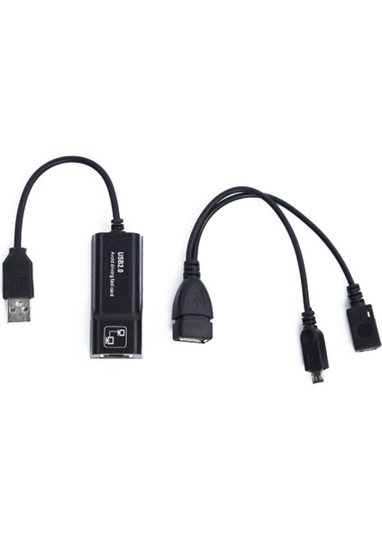 Mirco Otg'li USB 2.0 - RJ45 Adaptörü USB 2.0 Adaptör Kablosu 3 Veya Stick Gen 2 Için Lan Ethernet Adaptörü (Yurt Dışından)