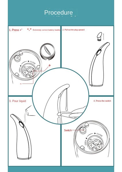 300ML Otomatik Sabunluk, Fotoselli Elektrikli Otomatik Sensör Sabunluk, Banyo Sıvı Dispenseri (Yurt Dışından)