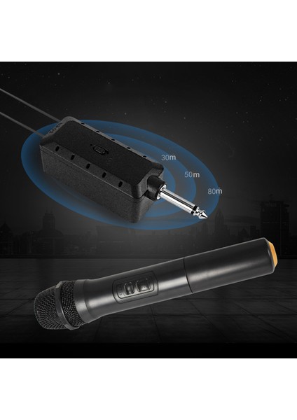 Karaoke/iş Toplantısı Için Alıcılı Evrensel Vhf Kablosuz El Mikrofonu Taşınabilir Mikrofonlar (Yurt Dışından)
