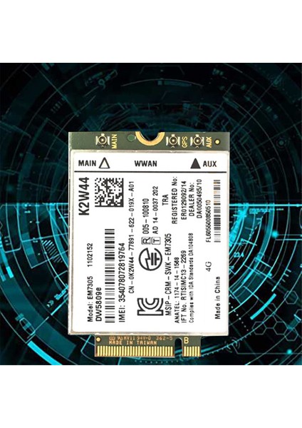 EM7305 GOBI5000 Wifi Kartı + Anten 4g Ngff Wwan E7250 E7450 E5250 7214 7350 7414 Venue 8 Pro 5855 5056 (Yurt Dışından) fiyatları
