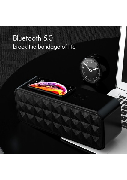 T11 Dış Mekan Bluetooth Hoparlör 10W IP67 Su Geçirmez Subwoofer Taşınabilir Bluetooth Ses (Yurt Dışından)