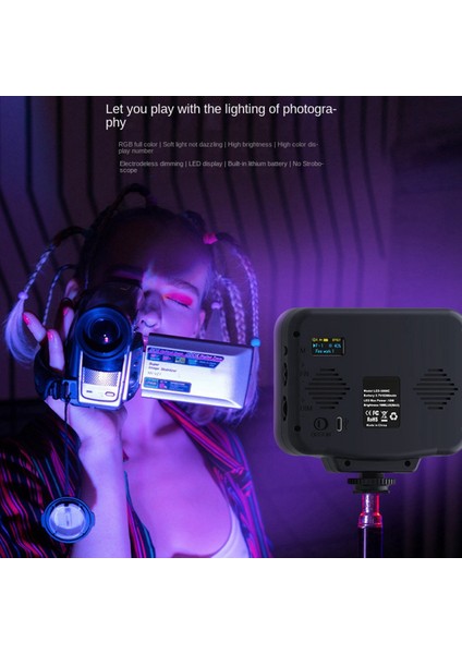 LED5009C Rgb Dolgu Işığı Taşınabilir Tam Renkli Fotoğraf Işığı Canlı Işık (Yurt Dışından) indirimleri