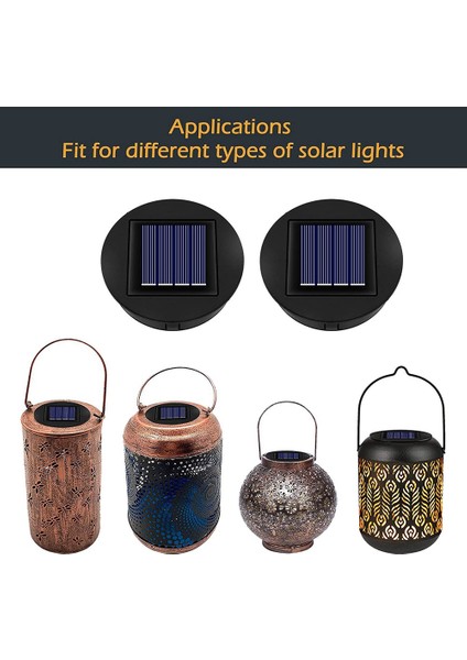 4 Adet LED Güneş Işıkları Yedek Üst Güneş Fener Güneş Paneli Enerjili Fener Kapağı Açık Yol Yard Için Işıklar (Yurt Dışından) indirimleri