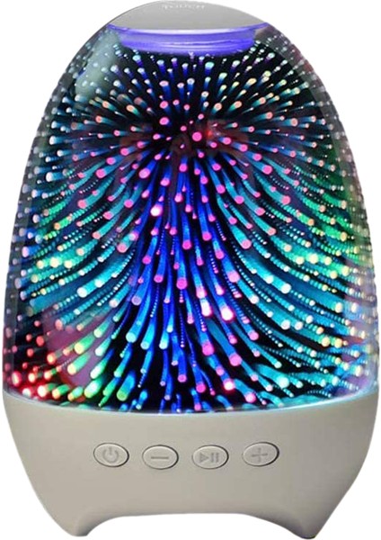 Bluetooth Hoparlör, Çok Renkli Seçeneklere Sahip LED Başucu Gece Lambası, Şarj Edilebilir Kablosuz Stereo Hoparlörler, (Yurt Dışından)