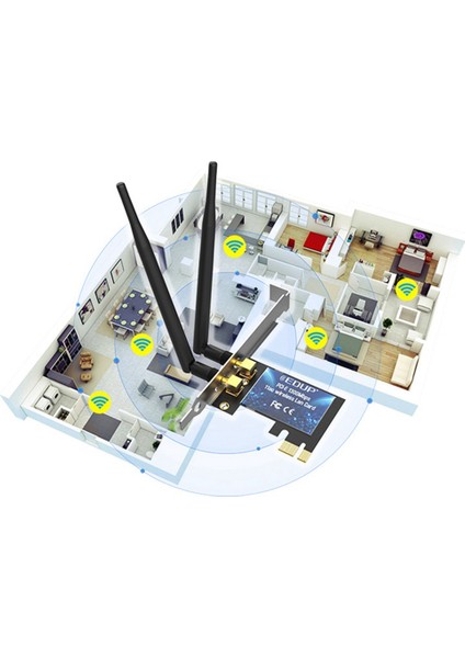 Pcıe Kablosuz Kart 1300 M Çift Bantlı Gigabit Ağ Kartı Masaüstü Bilgisayar Dahili Ağ Kartı Wifi Alıcısı (Yurt Dışından) modelleri