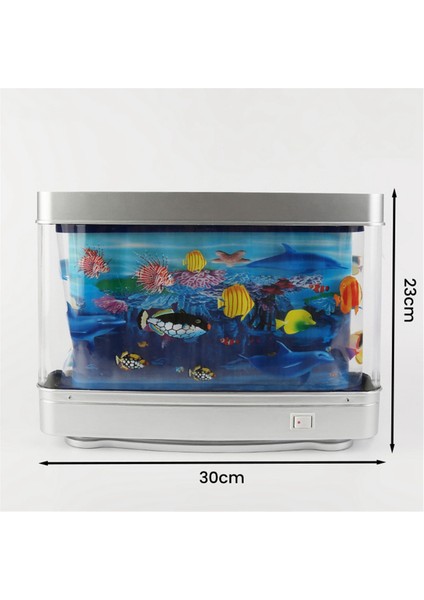 Yapay Tropikal Balık Tankı Lambası Akvaryum Gece Lambası Sanal Okyanus Dinamik LED Masa Lambası Odası Dekorasyon Hediye Usplug (Yurt Dışından) fiyatları