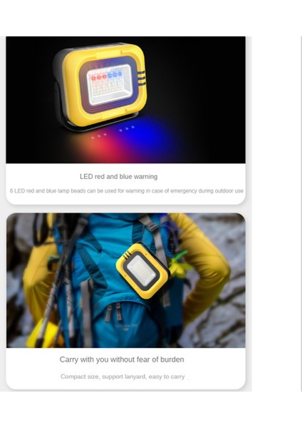 1200LM Güneş Kamp Lambası Dış Aydınlatma El Feneri Acil Şarj Edilebilir Manyetik Tutma LED Çalışma Işığı 7500 Mah Yeşil (Yurt Dışından) fiyatları