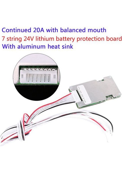7s 24V 20A Lityum Iyon Lifepo 4 18650 Pil Bms Pcb Pcm Elektrikli Scooter Denge Koruma Plakası Koruma Pil (Yurt Dışından) modelleri