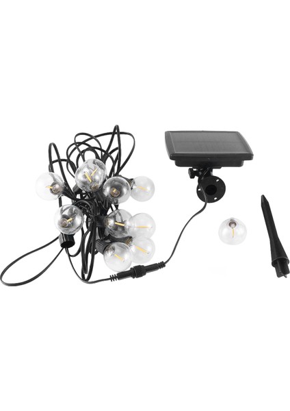 G40 Güneş Enerjili 18FT Açık Veranda Küre Dize Işıklar Bistro Yard Dekorasyonu 10 Ampuller (Yurt Dışından)