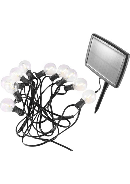 G40 Güneş Enerjili 18FT Açık Veranda Küre Dize Işıklar Bistro Yard Dekorasyonu 10 Ampuller (Yurt Dışından) fiyatları