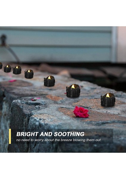 Alevsiz LED Mum Işığı, Gerçekçi Alevler ile Cadılar Bayramı Noel Çay Işığı Noel Tatili Düğün Ev Dekor (Yurt Dışından) fırsatları