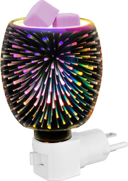 3D Cam Takılabilir Koku Isıtıcı Takılabilir Balmumu Eriyik Isıtıcı, Kokulu Balmumu Karelerini Veya Uçucu Yağları Isıtmak Için Abd Tak (Yurt Dışından)