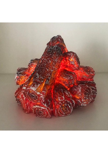 Yeniden Kullanılabilir Pratik LED Simüle Şömine Kömür Alev Lambası Güvenli Gece Lambası Oturma Odası Için Gerçekçi (Yurt Dışından) modelleri