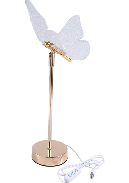 Kelebek Masa Lambası Iç Aydınlatma Düğmesi Ev Dekorasyon Yatak Odası Başucu Oturma Odası Masa Lambası Plug-In Modeli (Yurt Dışından) fırsatları