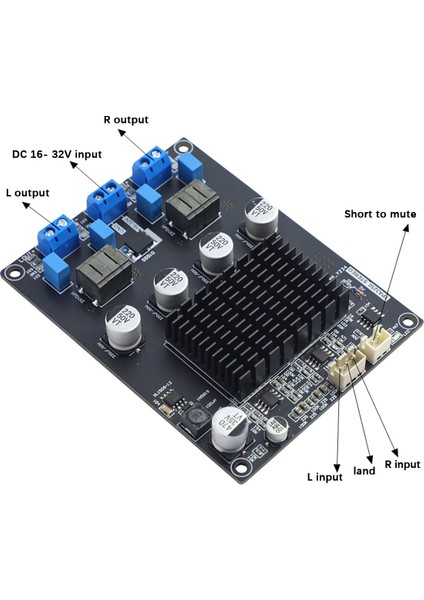 TPA3250 Dijital Amplifikatör Kartı 130WX2 Yüksek Güç 4A 32V Sınıf D Ses Amplifikatör Kartı XH2.54MM-3P Korumalı Kablo ile (Yurt Dışından)