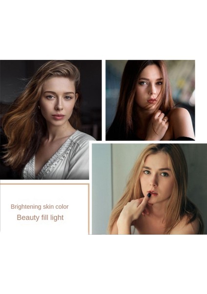 Cep Telefonu Doldurma Flaş Lens Işığı Lamba Klip Üç Durdurma Karartma Mini Dayanıklı Pratik 10 LED Selfie Halkası Güzellik, Beyaz (Yurt Dışından) fiyatları