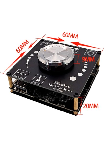 XY-AP100H 100WX2 Bt5.0 Dijital Amplifikatör Kartı TPA3116D2 100W+100W Sol Sağ Iki Kanallı Hıfı 2.0 Stereo Ses Modülü (Yurt Dışından)