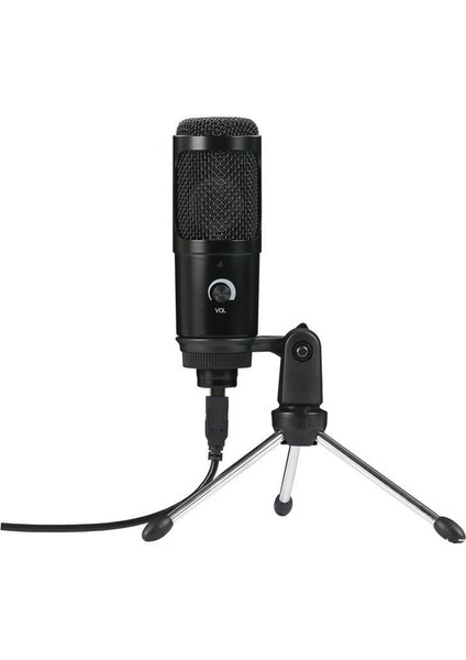 USB Kondenser Mikrofon 192KHZ/24BIT Yüksek Örnekleme Hızı Masaüstü Standı Bilgisayar Kayıt Kondenser Mikrofon Seti (Yurt Dışından)
