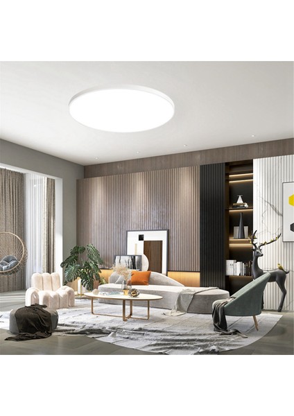 LED Tavan Işığı 220V Tavan Işığı 20W LED Panel Aydınlatma Mutfak Yatak Odası Ultra-Ince Tavan Aydınlatma Armatür Beyaz (Yurt Dışından)
