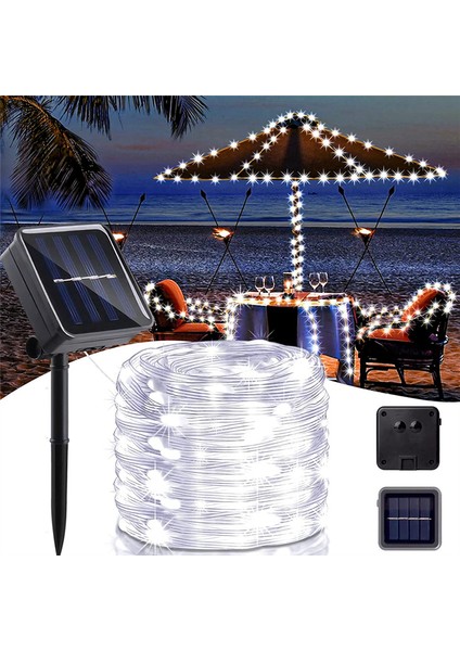 200LED Güneş Peri Dize Işıklar Açık, 20 M Ekstra Uzun IP65 Su Geçirmez 8 Modu LED Güneş Noel Peri Işık Soğuk Işık (Yurt Dışından) fırsatları